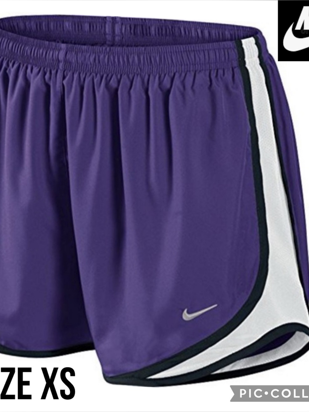 Nike Womens Shorts Tempo 3” Inseam Purple Black White Running Training Gym XS